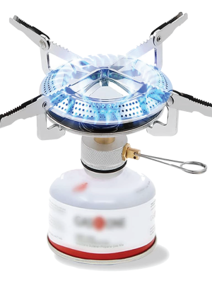 caudblor Camping Stove with Butane Adapter - Lightweight Backpacking Stove for Hiking & Travel Caudblor Camping Stove with Butane Adapter - Lightweight Backpacking Stove for Hiking & Travel
