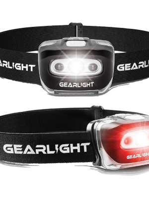 GearLight USB Rechargeable Headlamp Flashlight - S500 Running, Camping, and Outdoor LED Headlight Camping Headlamps - Head Lamp Light for Adults, Kids, Emergency Gear - Black - 2 Pack, Rechargeable GearLight USB Rechargeable Headlamp Flashlight - S500 Running, Camping, and Outdoor LED Headlight Camping Headlamps - Head Lamp Light for Adults, Kids, Emergency Gear - Black - 2 Pack, Rechargeable