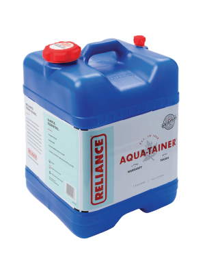 Reliance Products Aqua-Tainer 7 Gallon Rigid Water Container, Blue , 11.3 Inch x 11.0 Inch x 15.3 Inch Reliance Products Aqua-Tainer 7 Gallon Rigid Water Container, Blue , 11.3 Inch x 11.0 Inch x 15.3 Inch